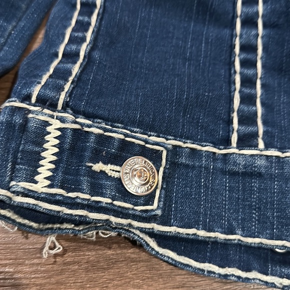 True Religion - 
Boys Blue Denim Jeans Jacket-  Medium. 
Pants size 6 - Picture 6 of 7